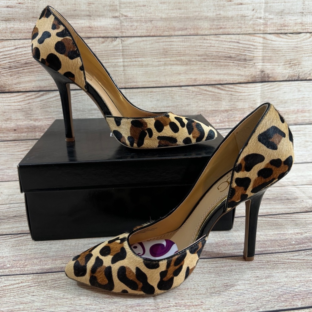 BCBG Calf Hair Animal Print Jaze pumps 8.5